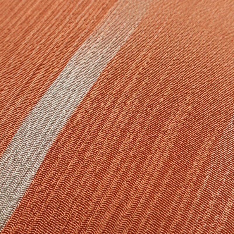 帯揚げ帯締めセット 美品 セット品 縮緬 正絹 幾何学柄・抽象柄 モダン 和装小物 橙_画像11