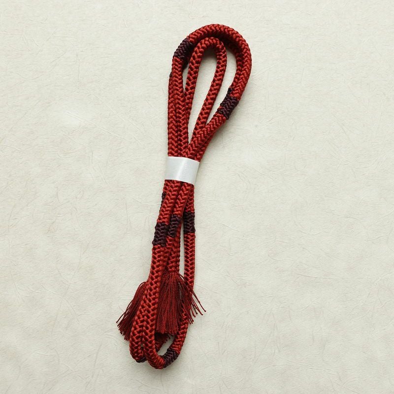 帯揚げ帯締めセット セット品 丸組 正絹 花柄 和装小物 赤・朱_画像14