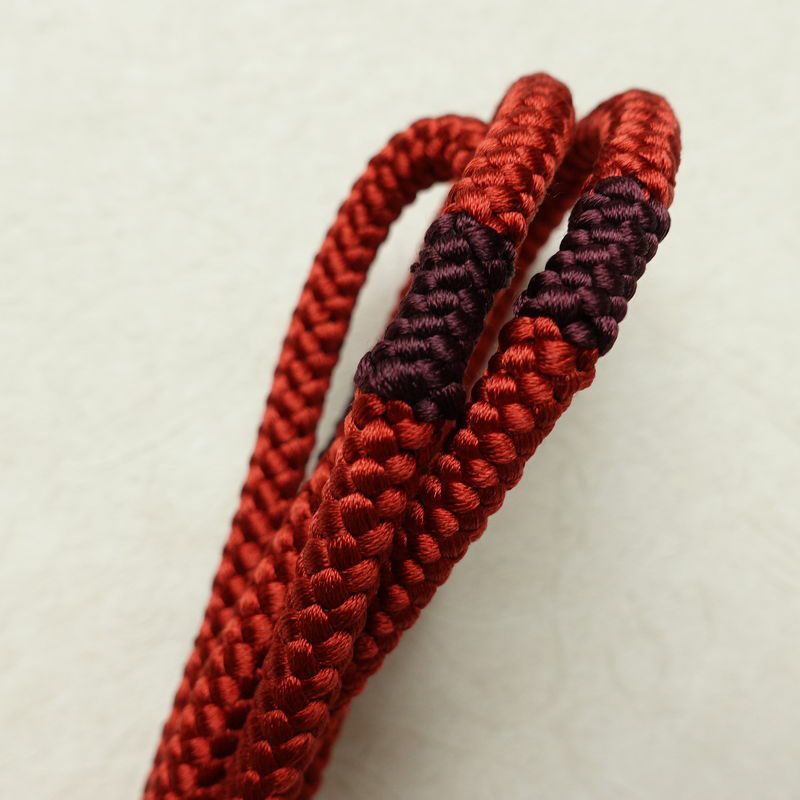 帯揚げ帯締めセット セット品 丸組 正絹 花柄 和装小物 赤・朱_画像18