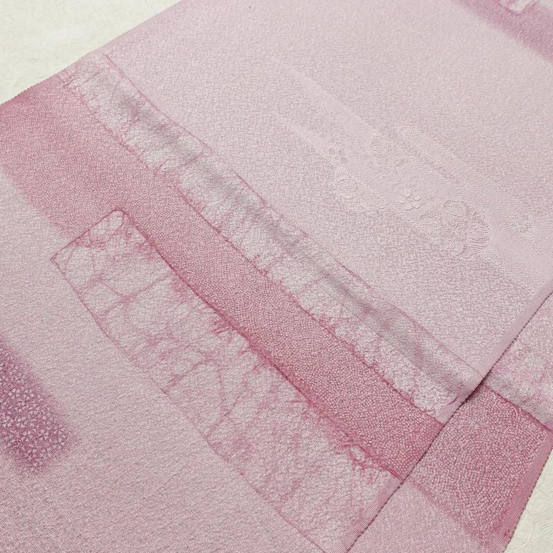 帯揚げ帯締めセット セット品 平組 正絹 古典柄 フォーマル 和装小物 紫・藤色_画像4