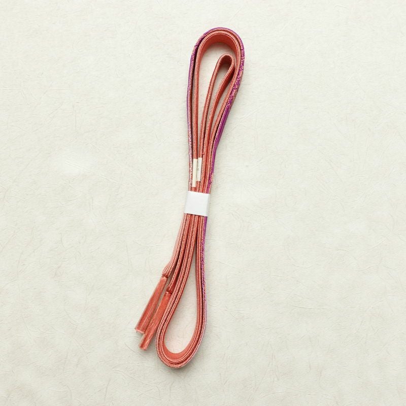 帯揚げ帯締めセット セット品 平組 正絹 古典柄 フォーマル 和装小物 紫・藤色_画像15