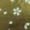 帯揚げ帯締めセット 美品 セット品 平組 正絹 花柄 フォーマル 菊 桜 和装小物 綸子 緑・うぐいす色_画像10