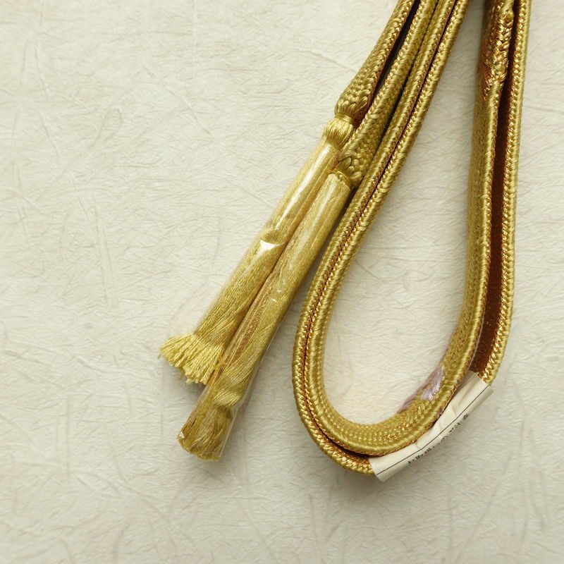 帯揚げ帯締めセット 美品 セット品 平組 正絹 花柄 フォーマル 菊 桜 和装小物 綸子 緑・うぐいす色_画像16