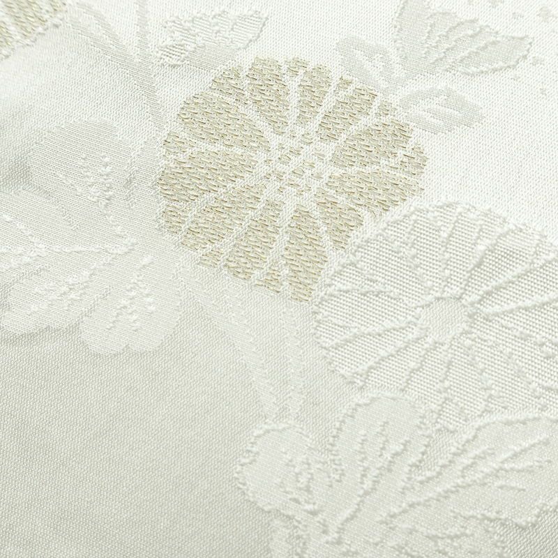帯揚げ帯締めセット 良品 セット品 平組 正絹 花柄 結婚式 留袖用 フォーマル 菊 白_画像9