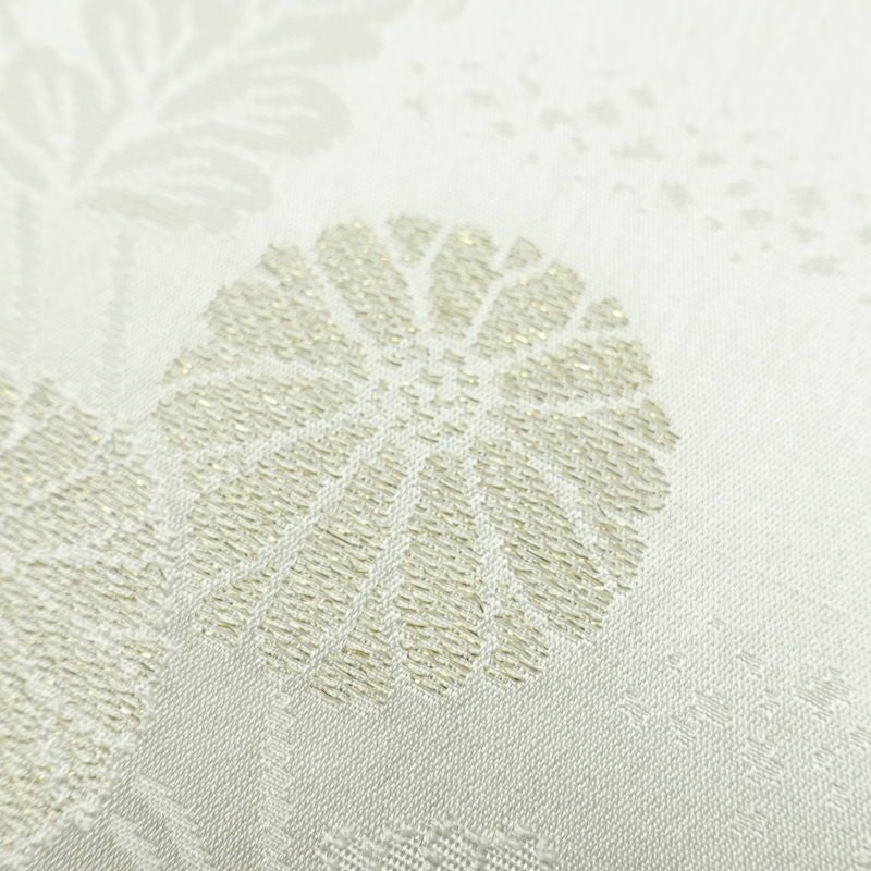 帯揚げ帯締めセット 良品 セット品 平組 正絹 花柄 結婚式 留袖用 フォーマル 菊 白_画像11
