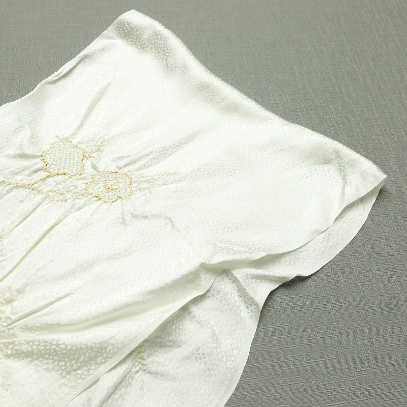 帯揚げ帯締めセット セット品 絞り 正絹 花柄 結婚式 留袖用 フォーマル 和装小物 白_画像3