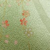 帯揚げ帯締めセット 良品 セット品 平組 正絹 花柄 金彩 フォーマル 桜 緑・うぐいす色_画像9