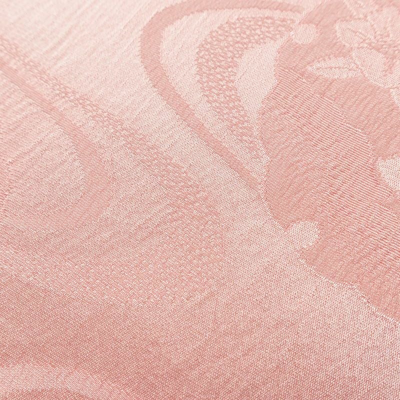 帯揚げ帯締めセット 良品 セット品 平組 正絹 古典柄 和装小物 雪輪 流水 ピンク_画像11