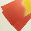 帯揚げ帯締めセット 美品 セット品 縮緬 正絹 流水・波柄 ぼかし 和装小物 橙_画像5