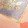名古屋帯 六通柄 良品 正絹 花柄 名古屋仕立て なごや帯 リサイクル帯 帯 引箔 ピンク_画像5