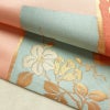 名古屋帯 六通柄 良品 正絹 花柄 名古屋仕立て なごや帯 リサイクル帯 帯 引箔 ピンク_画像7