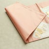 名古屋帯 六通柄 良品 正絹 花柄 名古屋仕立て なごや帯 リサイクル帯 帯 引箔 ピンク_画像9