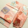 名古屋帯 六通柄 良品 正絹 花柄 名古屋仕立て なごや帯 リサイクル帯 帯 引箔 ピンク_画像15