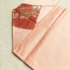 名古屋帯 六通柄 良品 正絹 花柄 名古屋仕立て なごや帯 リサイクル帯 帯 引箔 ピンク_画像17