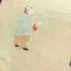 名古屋帯 太鼓柄 正絹 人物・動物柄 名古屋仕立て なごや帯 リサイクル帯 帯 箔 金糸 銀糸 ベージュ_画像5