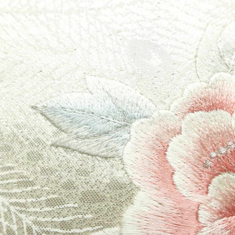 名古屋帯 太鼓柄 正絹 名古屋仕立て なごや帯 リサイクル帯 帯 刺繍 箔 金・銀_画像6