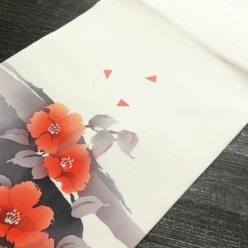 名古屋帯 太鼓柄 良品 正絹 花柄 名古屋仕立て なごや帯 リサイクル帯 帯 シンプル 白_画像16