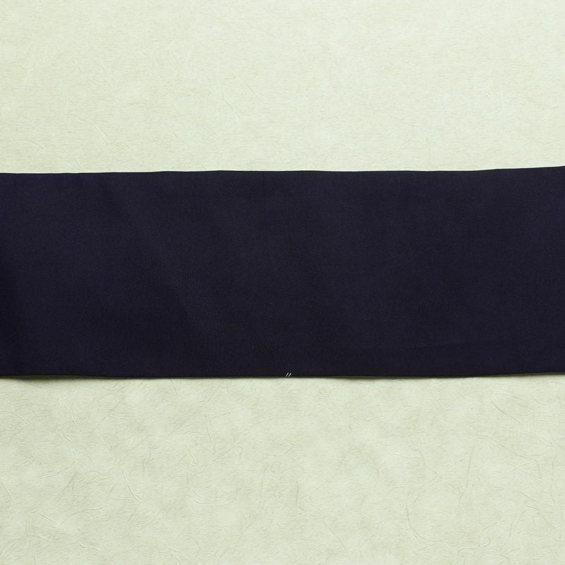 名古屋帯 太鼓柄 金駒刺繍 正絹 木の葉・植物柄 名古屋仕立て なごや帯 リサイクル帯 帯 刺繍 銀彩 紫・藤色_画像13