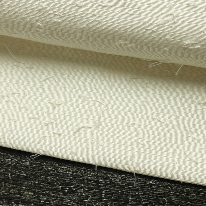 名古屋帯 髭紬 太鼓柄 良品 落款入り 正絹 風景柄 名古屋仕立て なごや帯 リサイクル帯 帯 白_画像8