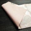 名古屋帯 六通柄 良品 正絹 古典柄 名古屋仕立て なごや帯 リサイクル帯 帯 箔 扇子 ピンク_画像8