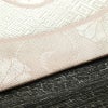 名古屋帯 六通柄 良品 正絹 古典柄 名古屋仕立て なごや帯 リサイクル帯 帯 箔 扇子 ピンク_画像11