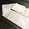 名古屋帯 六通柄 良品 正絹 古典柄 名古屋仕立て なごや帯 リサイクル帯 帯 箔 扇子 ピンク_画像19