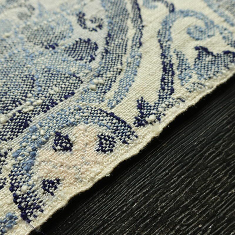 名古屋帯 六通柄 美品 正絹 幾何学柄・抽象柄 松葉仕立て なごや帯 リサイクル帯 帯 白_画像12