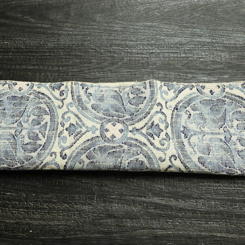 名古屋帯 六通柄 美品 正絹 幾何学柄・抽象柄 松葉仕立て なごや帯 リサイクル帯 帯 白_画像14