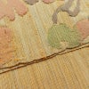 名古屋帯 六通柄 ふくれ織 正絹 花柄 通し仕立て なごや帯 リサイクル帯 帯 クリーム_画像13