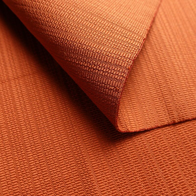 名古屋帯 太鼓柄 正絹 花柄 通し仕立て なごや帯 リサイクル帯 帯 モダン シンプル 橙_画像9