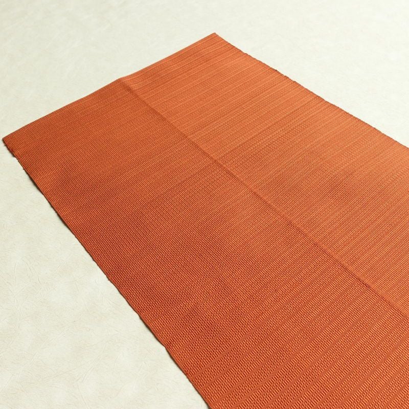 名古屋帯 太鼓柄 正絹 花柄 通し仕立て なごや帯 リサイクル帯 帯 モダン シンプル 橙_画像15