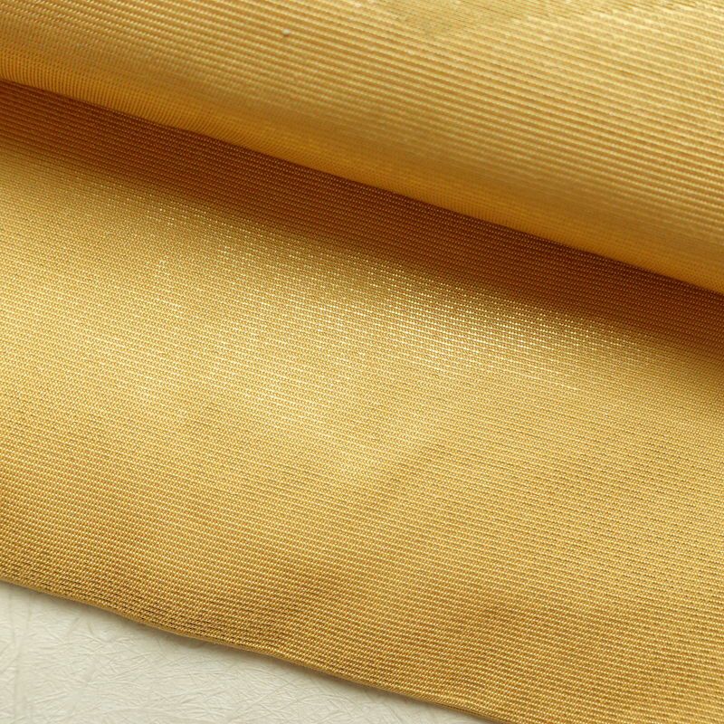 名古屋帯 太鼓柄 正絹 古典柄 名古屋仕立て なごや帯 リサイクル帯 帯 引箔 金糸 菊 ベージュ_画像7