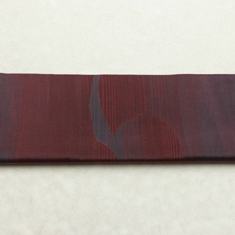 袋帯 太鼓柄 一般用 正絹 幾何学柄・抽象柄 リサイクル帯 帯 紫・藤色_画像16