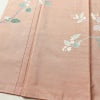 付け下げ 本加賀友禅 畠山登 美品 落款入り しつけ糸付き 正絹 木の葉・植物柄 袷仕立て 身丈168.5cm 裄丈68.5cm リサイクル着物 着物 付下 紬地 ピンクベージュ ピンク_画像4