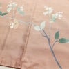 付け下げ 本加賀友禅 畠山登 美品 落款入り しつけ糸付き 正絹 木の葉・植物柄 袷仕立て 身丈168.5cm 裄丈68.5cm リサイクル着物 着物 付下 紬地 ピンクベージュ ピンク_画像11