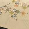 付け下げ 美品 しつけ糸付き 縮緬 正絹 木の葉・植物柄 袷仕立て 身丈157.5cm 裄丈67cm リサイクル着物 着物 刺繍 共八掛 金彩 七五三 フォーマル 紅葉 ベージュ_画像13