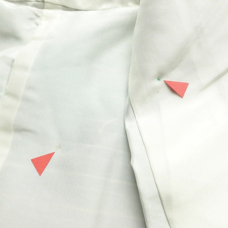 紬 しつけ糸付き 正絹 縞柄・線柄 袷仕立て 身丈162.5cm 裄丈64cm リサイクル着物 着物 青・紺_画像18