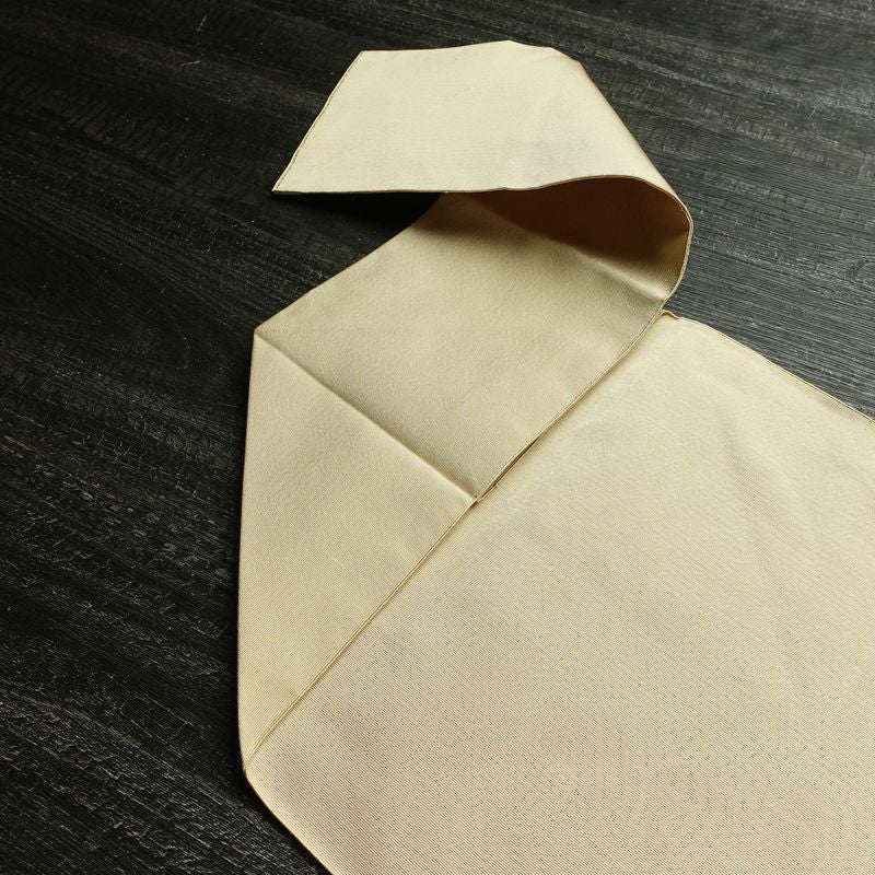 名古屋帯 太鼓柄 美品 正絹 古典柄 松葉仕立て なごや帯 リサイクル帯 帯 シンプル ベージュ_画像17