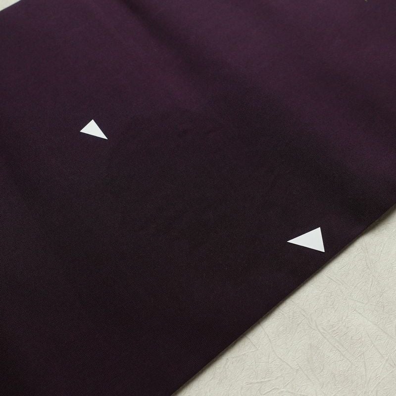 名古屋帯 太鼓柄 正絹 木の葉・植物柄 名古屋仕立て なごや帯 リサイクル帯 帯 金彩 紫・藤色_画像9