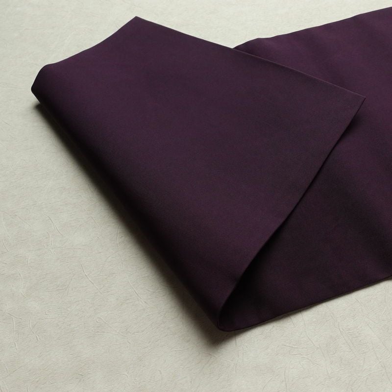 名古屋帯 太鼓柄 正絹 木の葉・植物柄 名古屋仕立て なごや帯 リサイクル帯 帯 金彩 紫・藤色_画像10