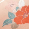 名古屋帯 六通柄 良品 正絹 花柄 名古屋仕立て なごや帯 リサイクル帯 帯 箔 ピンク_画像3