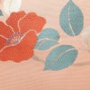 名古屋帯 六通柄 良品 正絹 花柄 名古屋仕立て なごや帯 リサイクル帯 帯 箔 ピンク_画像4