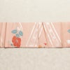 名古屋帯 六通柄 良品 正絹 花柄 名古屋仕立て なごや帯 リサイクル帯 帯 箔 ピンク_画像14