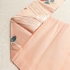 名古屋帯 六通柄 良品 正絹 花柄 名古屋仕立て なごや帯 リサイクル帯 帯 箔 ピンク_画像19