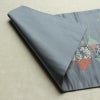 名古屋帯 六通柄 正絹 古典柄 名古屋仕立て なごや帯 リサイクル帯 帯 扇子 青・紺_画像9