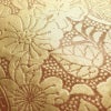 名古屋帯 六通柄 良品 正絹 花柄 名古屋仕立て なごや帯 リサイクル帯 帯 金・銀_画像3