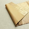 名古屋帯 六通柄 良品 正絹 花柄 名古屋仕立て なごや帯 リサイクル帯 帯 金・銀_画像9
