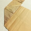 名古屋帯 六通柄 良品 正絹 花柄 名古屋仕立て なごや帯 リサイクル帯 帯 金・銀_画像19