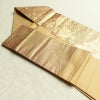 名古屋帯 六通柄 良品 正絹 花柄 名古屋仕立て なごや帯 リサイクル帯 帯 金・銀_画像21