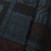 紬 正絹 幾何学柄・抽象柄 袷仕立て 身丈157.5cm 裄丈65cm リサイクル着物 着物 青・紺_画像11